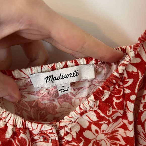 Linen Blend Madewell Mini Dress - Picture 5 of 7